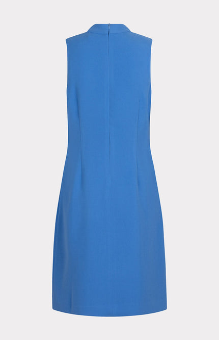 EsQualo Jurk Bow Blue SP25.10013 Stretchshop.nl