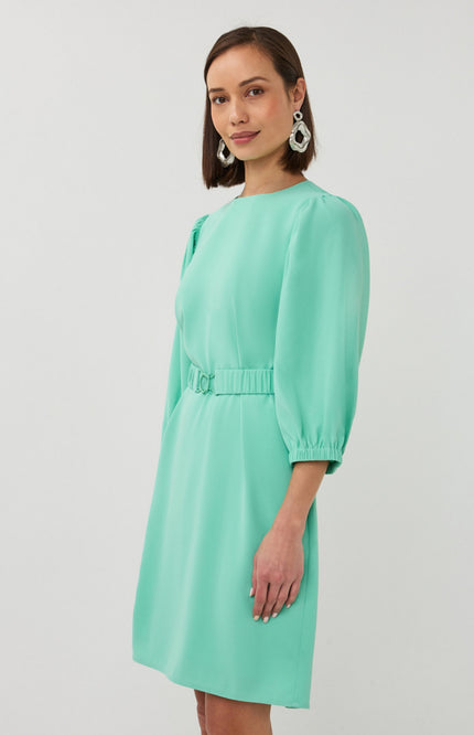 EsQualo Jurk Crêpe Mint Green SP26.10004 Stretchshop.nl