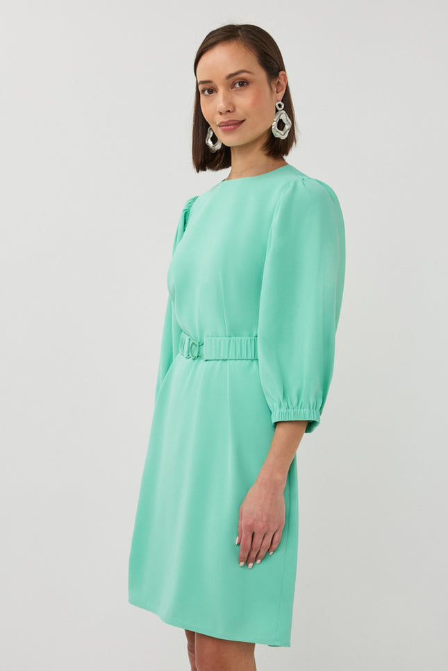 EsQualo Jurk Crêpe Mint Green SP26.10004 Stretchshop.nl