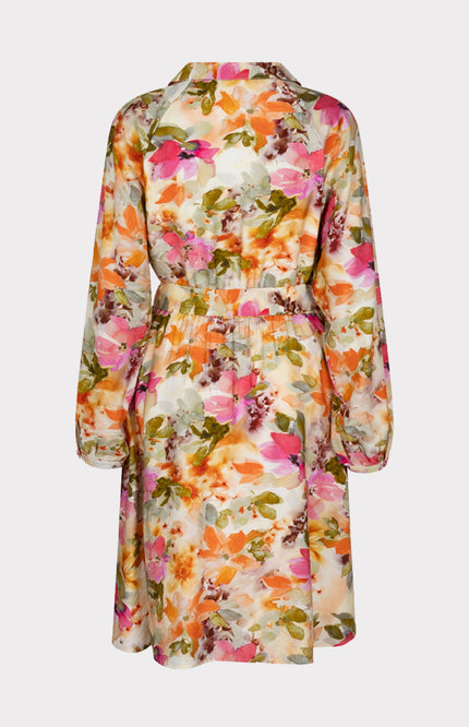 EsQualo Jurk Raglan Floral Garden SP25.15000 Stretchshop.nl