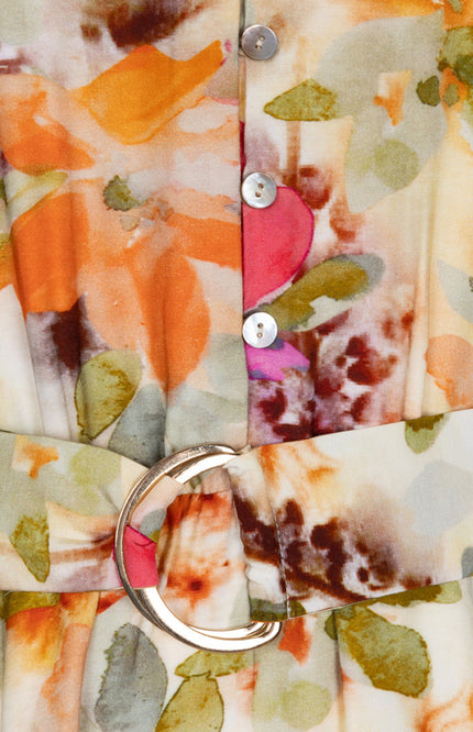 EsQualo Jurk Raglan Floral Garden SP25.15000 Stretchshop.nl