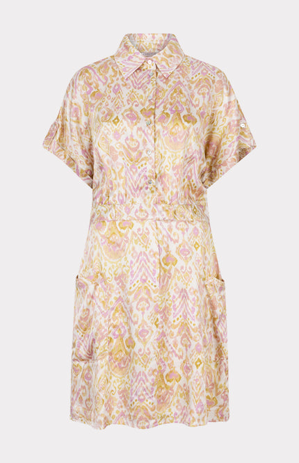 EsQualo Jurk Short Solar Print HS25.14216 Stretchshop.nl