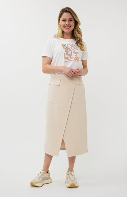 EsQualo Rok Long City Sand SP25.10008 Stretchshop.nl