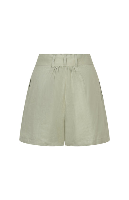 EsQualo Short Linen Soft Green HS26.28231 Stretchshop.nl