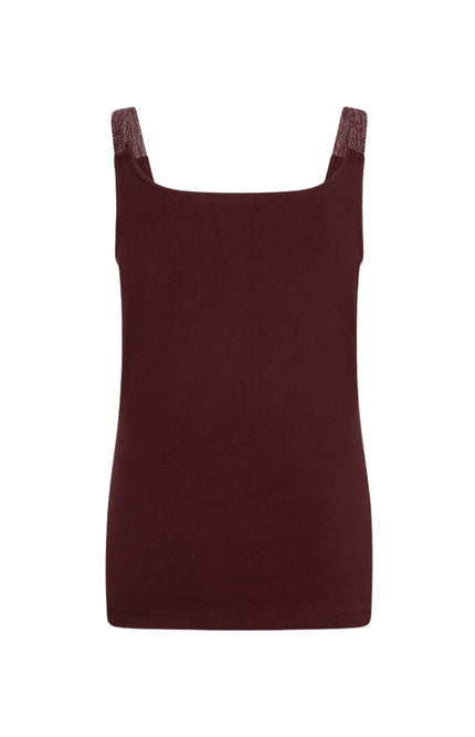 Singlet Lurex Straps Merlot F26.30514