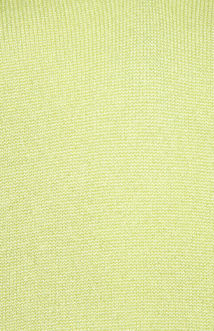 EsQualo Sweater Batwing V-neck Lurex Apple Green Sp25.31004 Stretchshop.nl