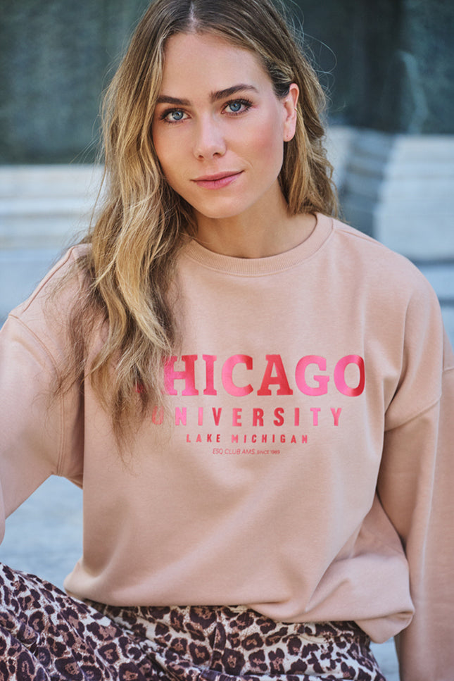 EsQualo Sweater Chicago Sand SP26.05018 Stretchshop.nl