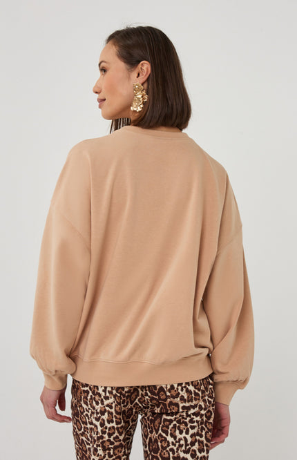 EsQualo Sweater Chicago Sand SP26.05018 Stretchshop.nl
