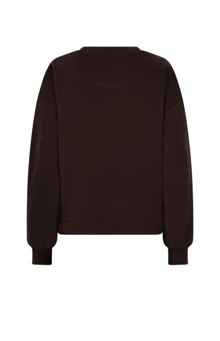 Sweater Modal Knot Detail Cacao F26.05502