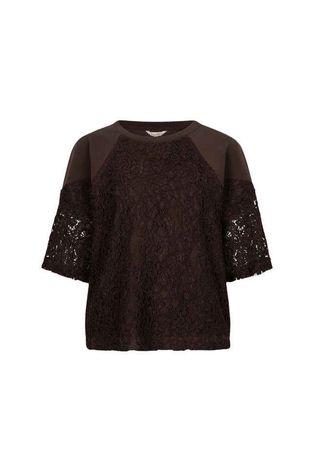 Sweater Modal Lace Cacao F26.05503