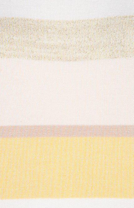 EsQualo Sweater Striped Yellow SP25.07015 Stretchshop.nl