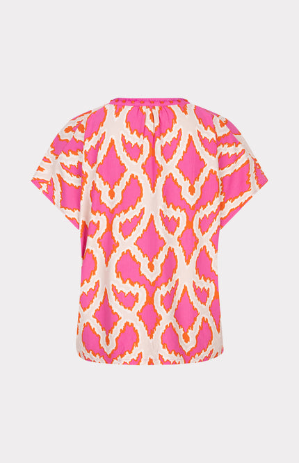 EsQualo Top Beads Disco Spark Print HS25.30200 Stretchshop.nl