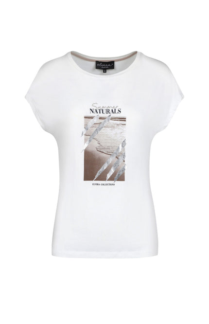 Elvira Casuals T-shirt nadine offwhite 24-014 Stretchshop.nl