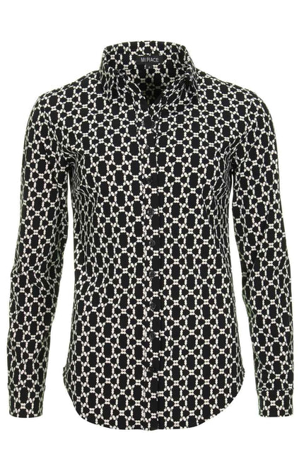 Mi Piace Travel blouse black kit dotted 60840 Stretchshop.nl