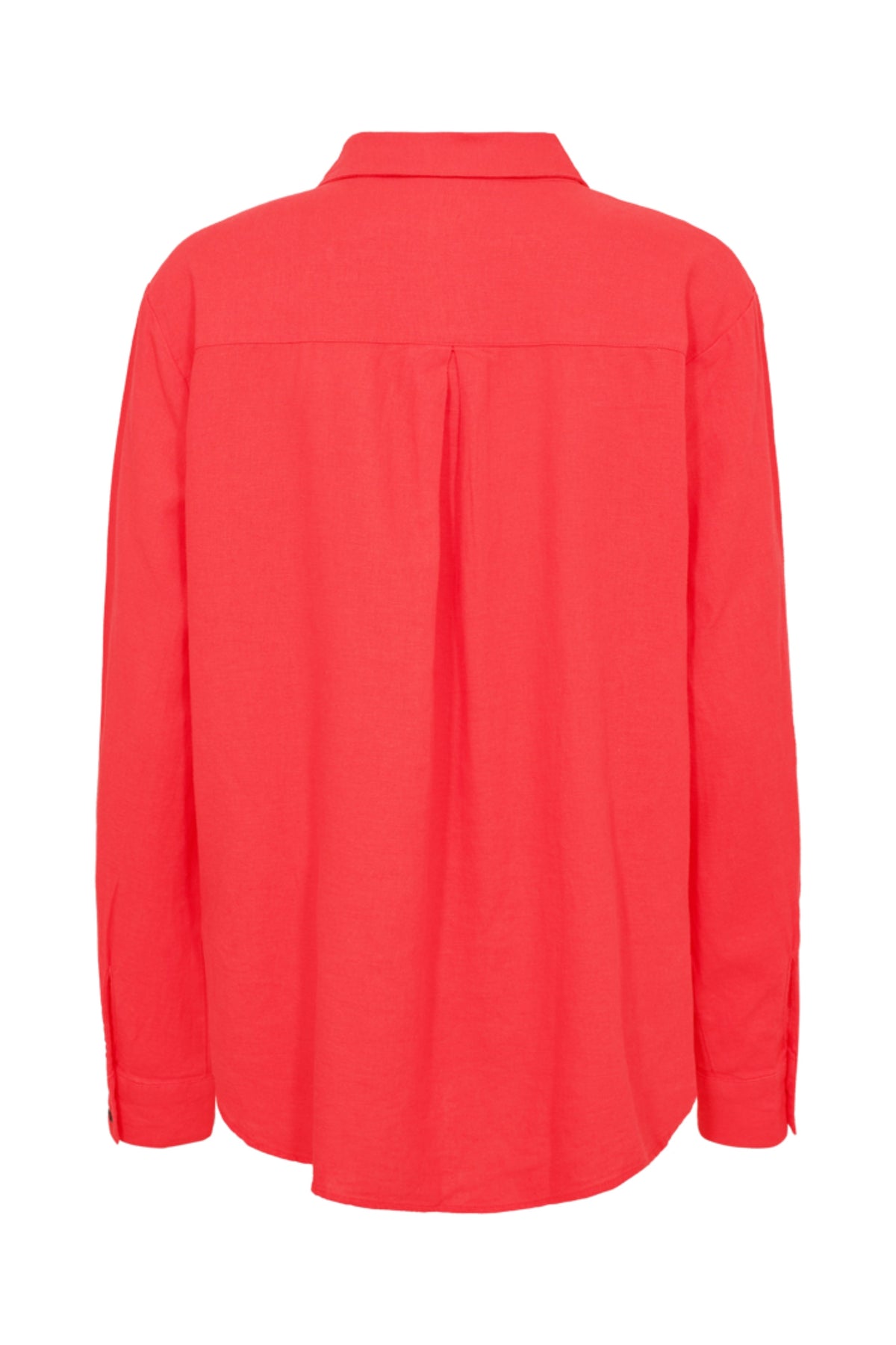 Blouse Fqlava Bittersweet van Freequent, lichtgewicht met bloemenprint en lange mouwen, gedragen door een model.