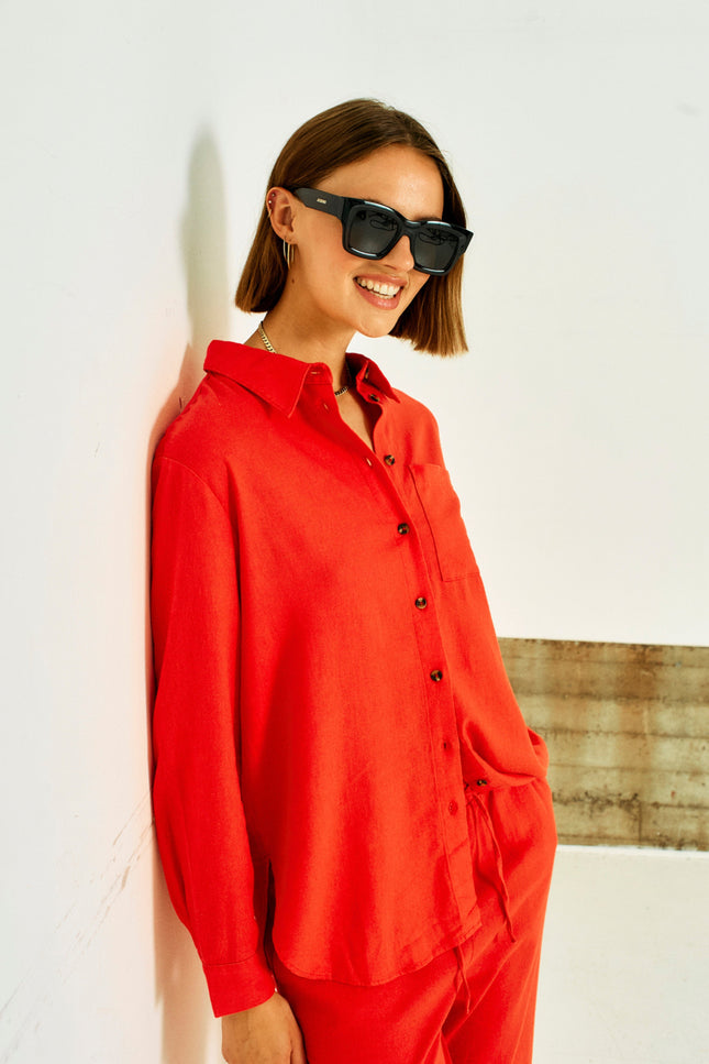 Freequent Blouse Fqlava Bittersweet 126528 Stretchshop.nl