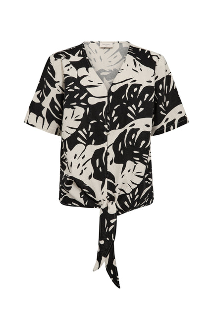 Freequent Blouse Fqlavisco Moonbeam Black 206781 Stretchshop.nl