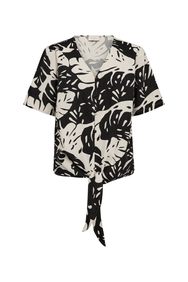 Freequent Blouse Fqlavisco Moonbeam Black 206781 Stretchshop.nl