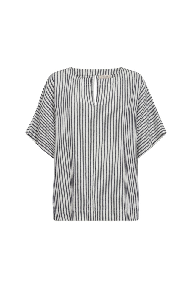 Freequent Blouse FQLAVISCO Star Offwhite Navy Blazer Stretchshop.nl