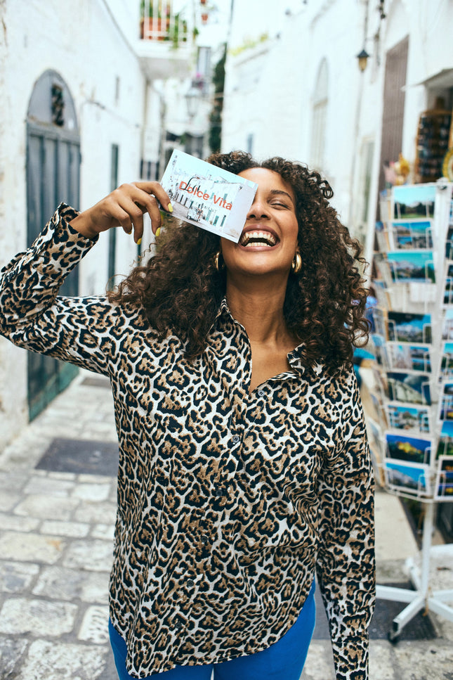 Freequent Blouse Fqmalay Rainy Day Silver Mink Stretchshop.nl