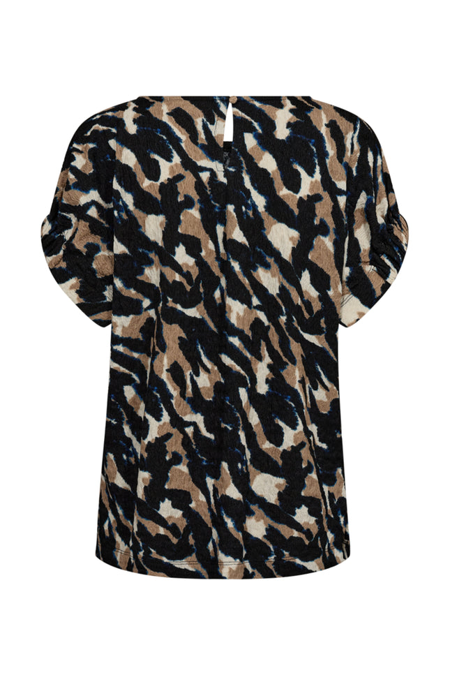 Freequent Blouse Fqnalia Black Silver Mink Stretchshop.nl