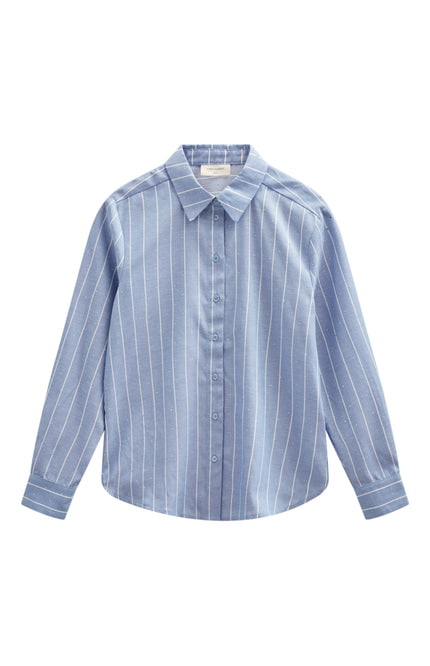 Freequent Blouse Fqsolly Vista Blue Star Offwhite 207427 Stretchshop.nl