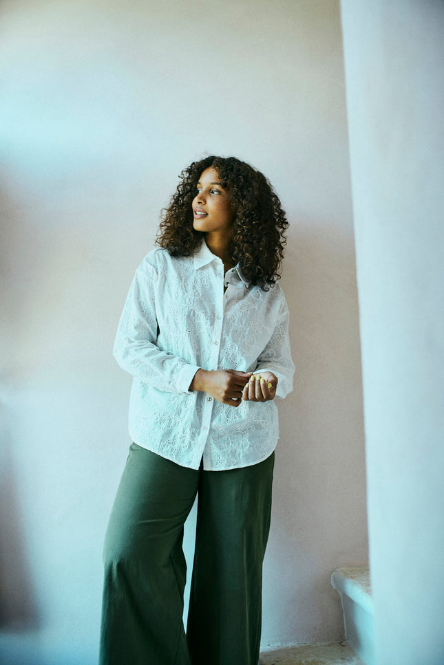 Freequent Blouse Fquniqua Offwhite Stretchshop.nl