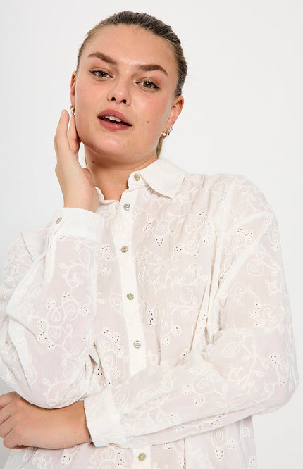 Freequent Blouse Fquniqua Offwhite Stretchshop.nl