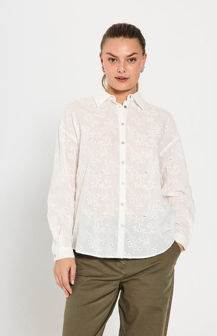Freequent Blouse Fquniqua Offwhite Stretchshop.nl