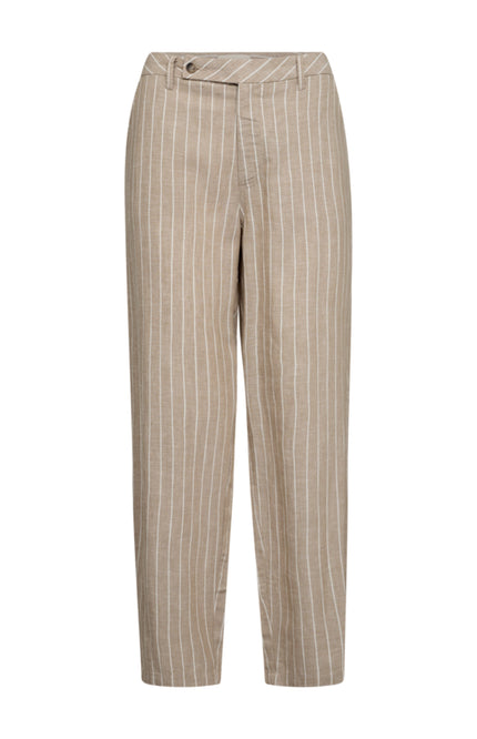Freequent Broek Fqlavega Sand Melange Star Offwhite 205605 Stretchshop.nl