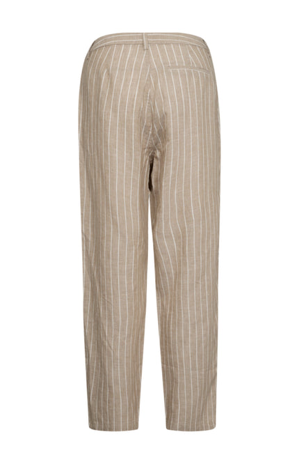 Freequent Broek Fqlavega Sand Melange Star Offwhite 205605 Stretchshop.nl