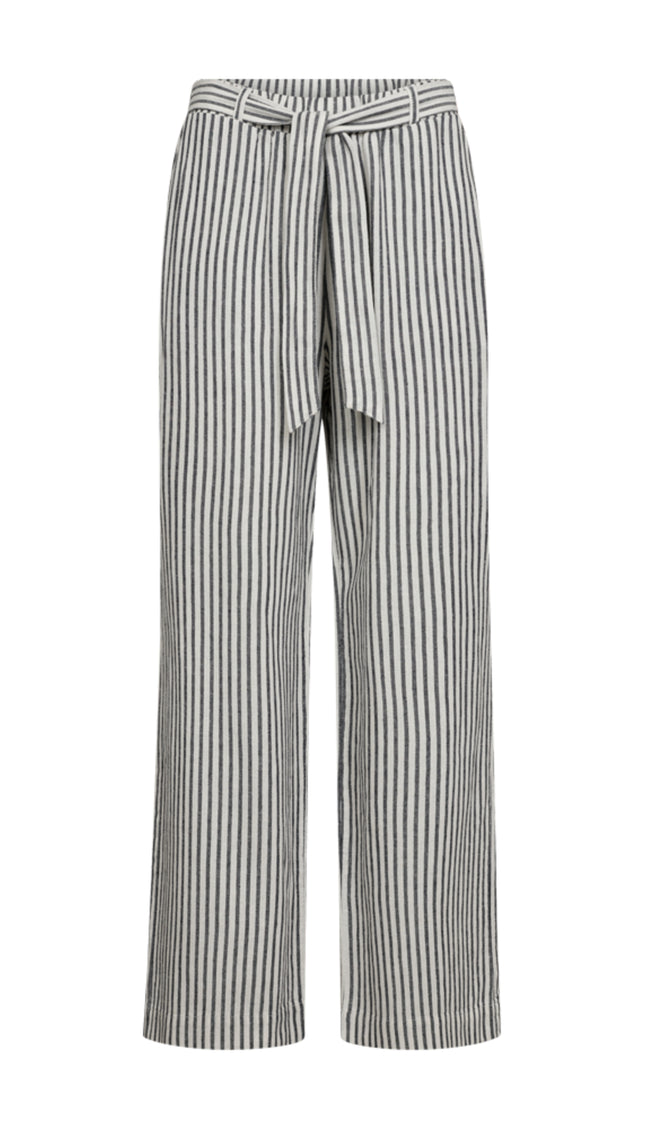 Freequent Broek FQLAVISCO Star Offwhite Navy Blazer Stretchshop.nl