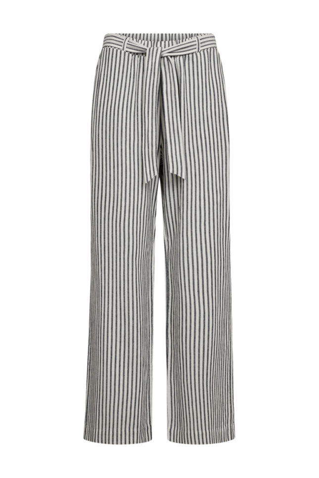 Freequent Broek FQLAVISCO Star Offwhite Navy Blazer Stretchshop.nl