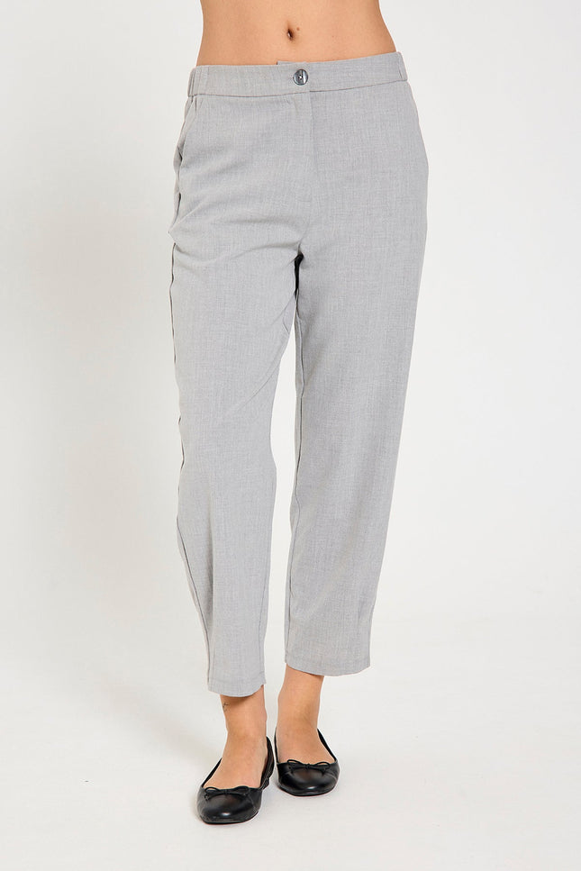 Freequent Broek Fqswift Light Grey Melange Stretchshop.nl