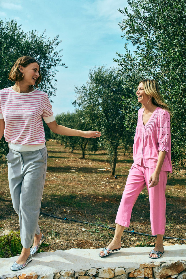 Freequent Broek Fqswift Light Grey Melange Stretchshop.nl