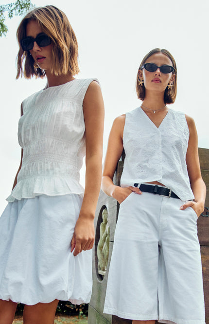 Freequent Gilet Fquniqua Brilliant White 206489 Stretchshop.nl