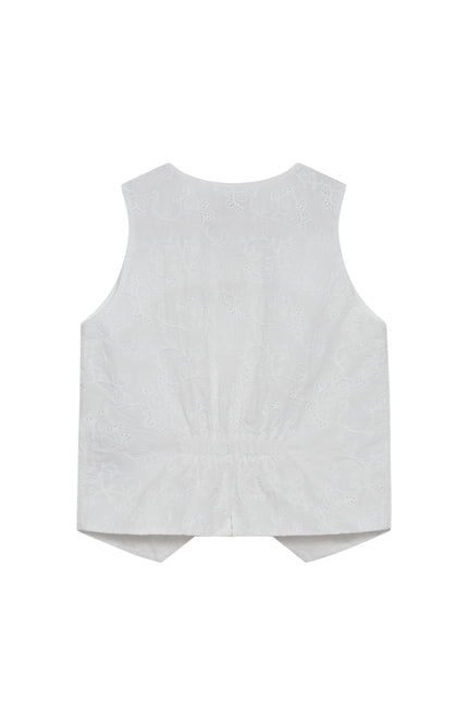 Freequent Gilet Fquniqua Brilliant White 206489 Stretchshop.nl