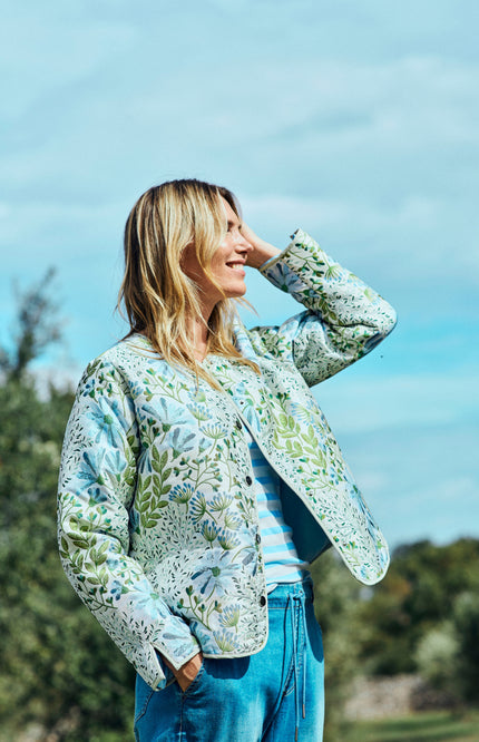 Freequent Jacket Fqflowa Chambray Blue Moonbeam Stretchshop.nl