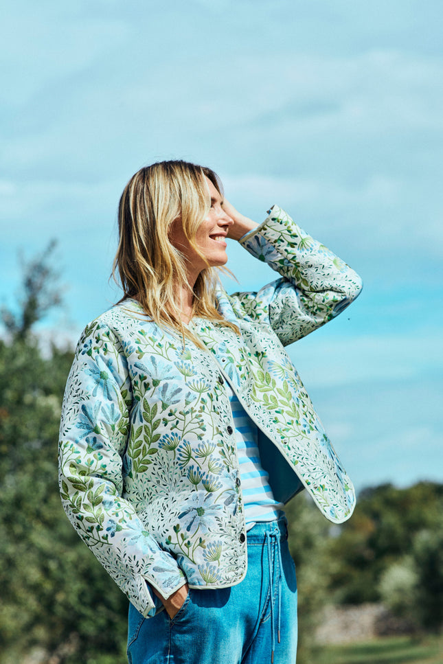 Freequent Jacket Fqflowa Chambray Blue Moonbeam Stretchshop.nl