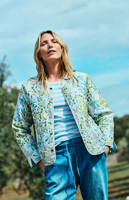 Freequent Jacket Fqflowa Chambray Blue Moonbeam Stretchshop.nl