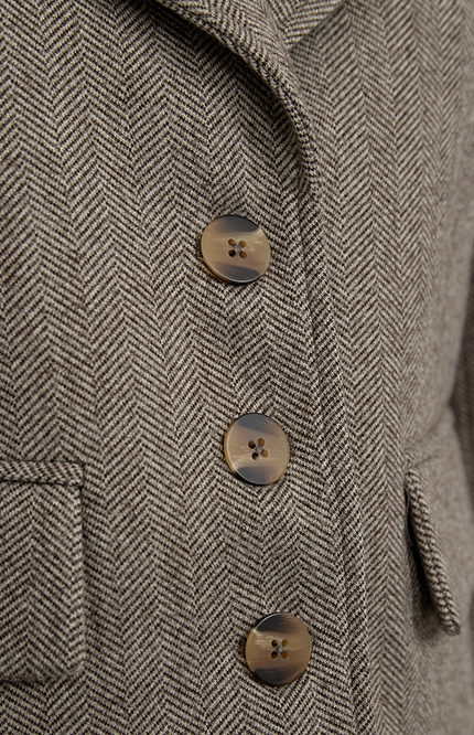 Freequent Jacket fqsillen herringbone light grey melange Stretchshop.nl