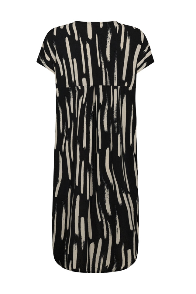 Freequent Jurk Fqfloi Black Moonbeam 206676 Stretchshop.nl