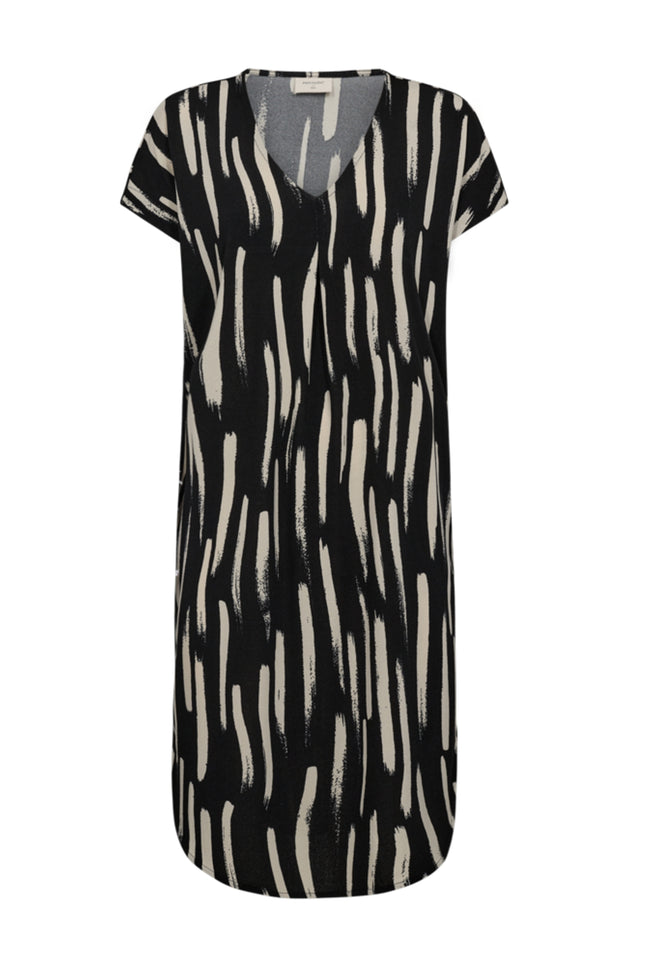 Freequent Jurk Fqfloi Black Moonbeam 206676 Stretchshop.nl