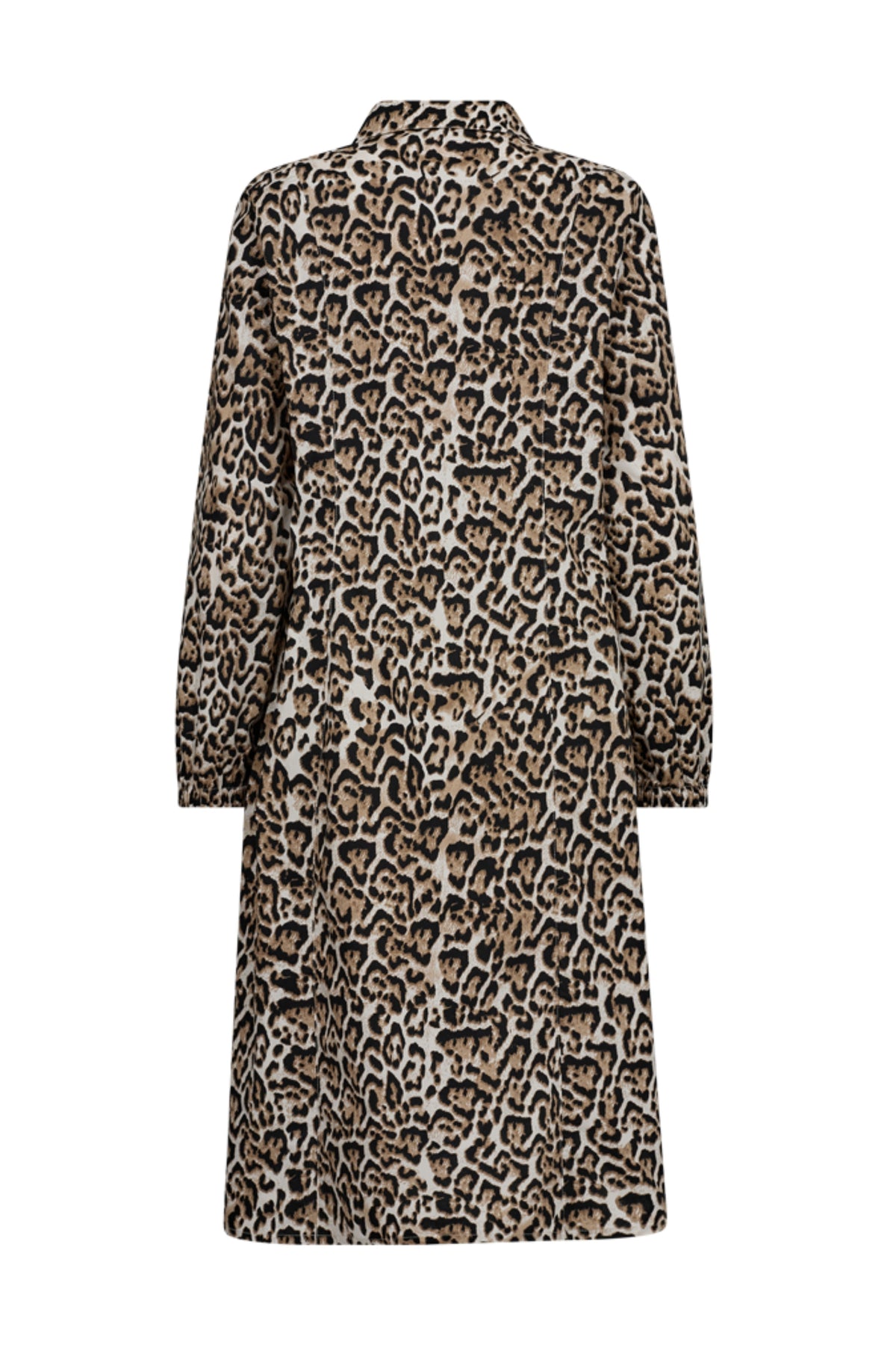 Zilveren Mink Fqmalay Rainy Day jurk van Freequent, getailleerd model met lange mouwen en elegante uitstraling