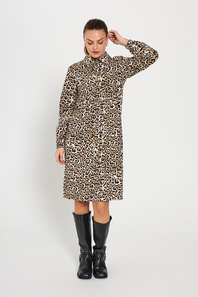 Freequent Jurk Fqmalay Rainy Day Silver Mink Stretchshop.nl