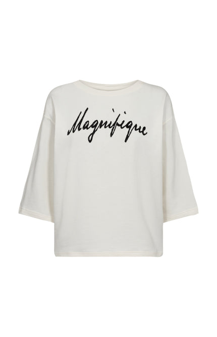 Freequent Sweater Fqkassy Star Offwhite Black Stretchshop.nl