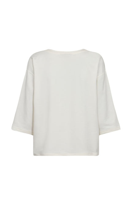 Freequent Sweater Fqkassy Star Offwhite Black Stretchshop.nl