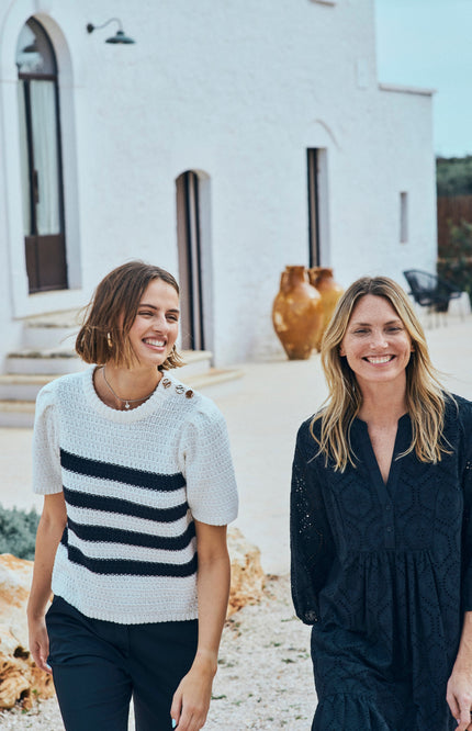 Freequent Trui Fqcotla Star Offwhite Black Stretchshop.nl