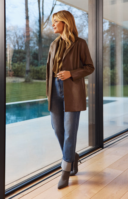 G-maxx Blazer Charlize Olive Green Stretchshop.nl