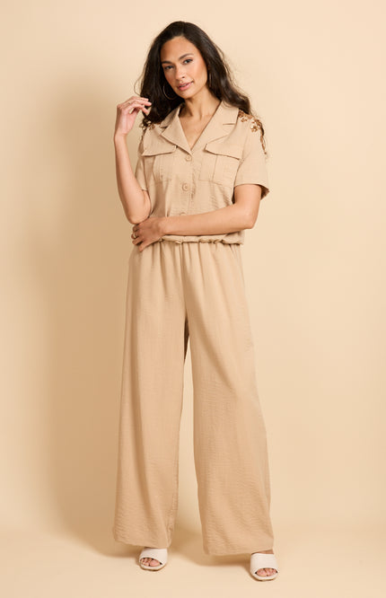 G-maxx Blouse Maeva Kint Camel Stretchshop.nl